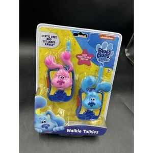 Blues Clues Characters Static-Free Long-Range Blue & Pink Kids Walkie Talkies